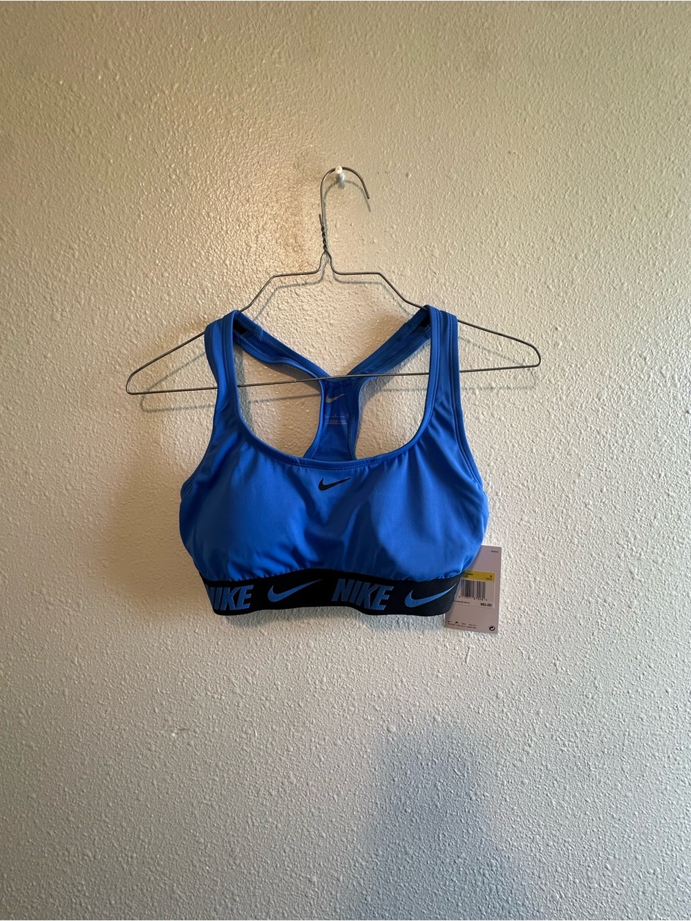 Nike Women's Blue Racerback Swim Bra